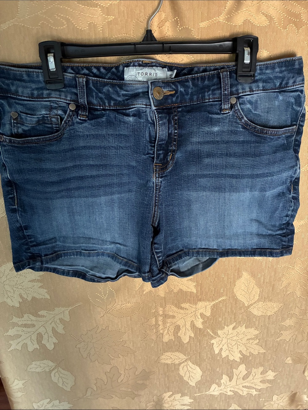 torrid Blue Washed Denim Jean Shorts